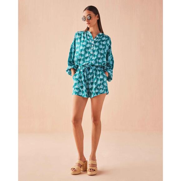 Omika Kai Blouse - Nicobar Mantis - Picture 2 of 2